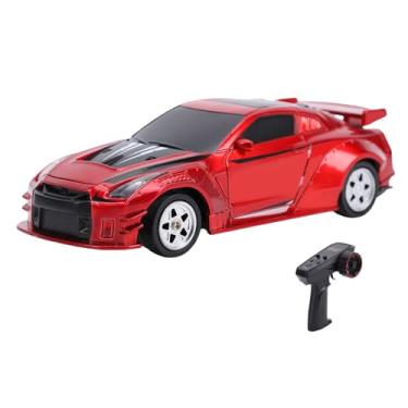 Imagem de Snsowed Mini Carro de Drift Rc, Luzes Led 4wd, Carro Rc Com Controle Remoto 2.4g, Pneus de Corrida à Deriva, Diversão Interna e Externa, Controle Emocionante (Vermelha)