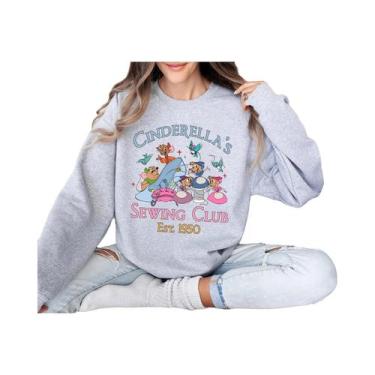 Imagem de Moletom Feminino Da Cinderela Do Disneyland Outono Inverno Moda Casual
