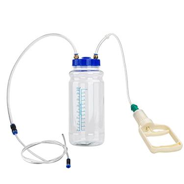 Imagem de aqxreight Bomba de Vácuo de Troca Manual de óleo 2L, Bomba de Sucção de Motor de Carro Com Design Transparente e Trava de Pressão Negativa, para Extração de Pequena Manutenção DIY