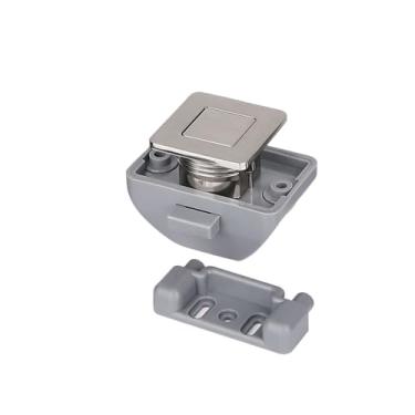 Imagem de 5 peças de trava de pressão para carro de trailer de 26 mm para gaveta de trailer, fechaduras de armário sem chave (níquel acetinado)