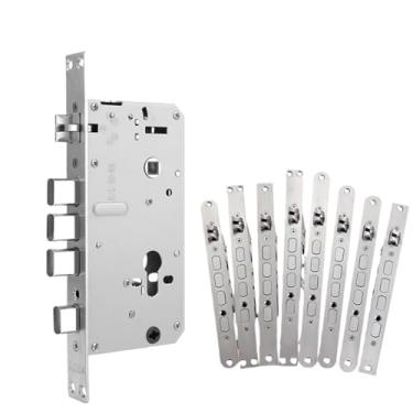 Imagem de Bloqueio de impressão digital Corpo de trava de engrenagem dedicada Estrutura de engrenagem interna para Smart Lock 6068 Enchimento 1 peça (30 x 300 x 2 furos, sem gancho)