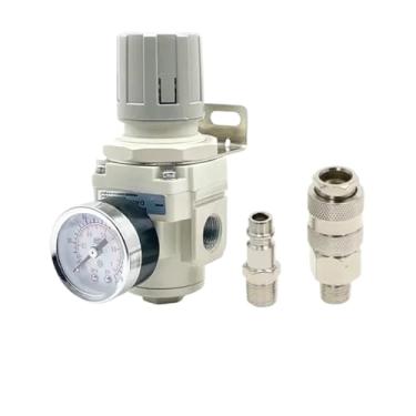Imagem de 1 unidade de válvula regulador de pressão de ar AR2000-02 unidade de tratamento compressor de ar redução de pressão (encaixe UE)