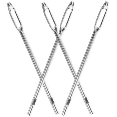 Imagem de OUNONA Kit de reparo de plugue de pneu 4 peças ferramentas de reparo de pneus automotivos duráveis com agulhas de olho dividido para fixação rápida de perfuração para carros, bicicletas e reparos