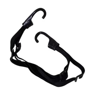 Imagem de Cordão elástico resistente com ganchos, 60 cm (24 polegadas) preto - Alça de amarração de carga segura para bicicleta, motocicleta, bagagem, rack de teto, equipamento de acampamento ao ar livre |