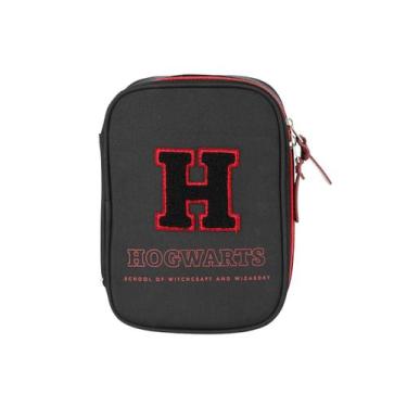 Imagem de Estojo Harry Potter Box 36 Elásticos Escolar Teen 100 Pens, Preto