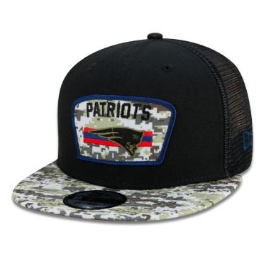 Imagem de Boné 9Fifty Trucker New Engl And Patriots Salute To Service NFL Snapback Aba Reta New Era Masculino-Masculino