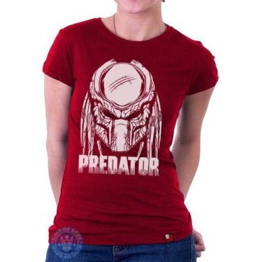 Imagem de Babylook Predador Filme Clássico Blusinha Geek - M&R STORE, GG, Vermel