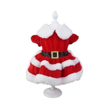Imagem de Vestido De Natal Para Cães Grandes E Médios, Fantasia De Papai Noel Co