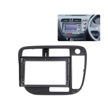 Imagem de 23 cm para Honda Civic RHD 1998-2000 Carro Rádio Estéreo Moldura Fáscia Kit de Acabamento de Moldura