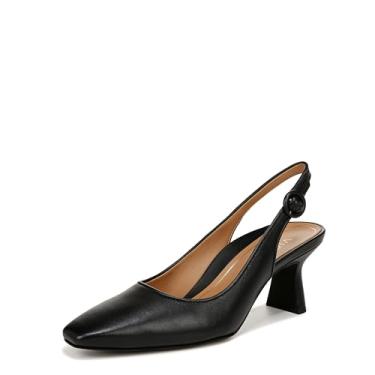 Imagem de Vionic Sapatos femininos confortáveis de salto gatinho Sirah Perris com alça traseira quadrada que inclui palmilha ortopédica oculta tamanhos 34 a 44, Couro preto, 41