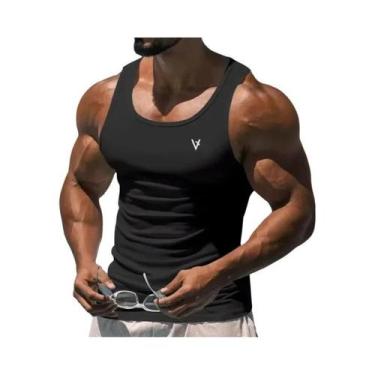 Imagem de Camiseta Regata Masculina De Verão Sem Mangas Respirável Para Exercíci