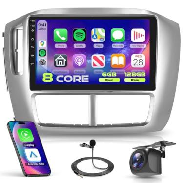 Imagem de [8 núcleos 6G + 128G] Rádio automotivo para Honda Pilot 2006 2007 2008 com tela sensível ao toque sem fio CarPlay Android Auto, tela sensível ao toque IPS 1280 * 720P com câmera traseira BT GPS WiFi