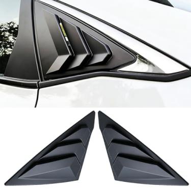 Imagem de Persianas de janela traseira para sedã Civic de 11ª geração, compatível com acessórios Honda Civic 2022-2026, persianas de janela lateral traseira exterior do carro persianas de cobertura de colher de