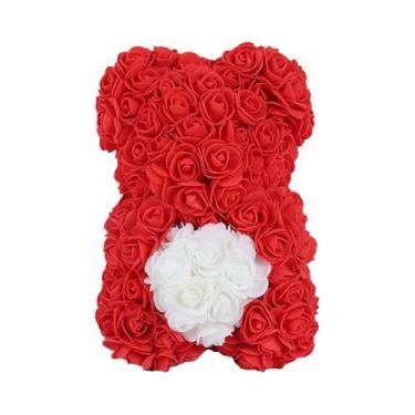 Imagem de Urso De Pelúcia De Rosa Eterna Artificial De 25m Para Mãe, Dia Das Mãe