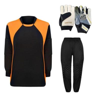Imagem de Kit De Goleiro TRB + Luva De Goleiro Infantil Santos DRB Goalkeeper-Unissex