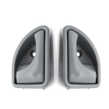 Imagem de Compatível com Renault Kangoo (1997-2007) e Twingo (1997-2003) Maçaneta da porta interna - 1 par (esquerda + direita) OEM # 8200247802/82002478(Gray A Pair)
