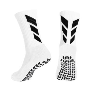 Imagem de Meias Esportivas Antiderrapantes Para Futebol E Yoga Masculinas 1 Par 