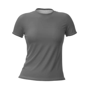 Imagem de Camiseta Feminina Dry Fit  T- Shirt Básica Baby Look para Esportes - U