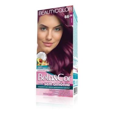 Imagem de Coloração Kit Bela&cor Sem Amônia 66.26 Marsala - Beautycolor