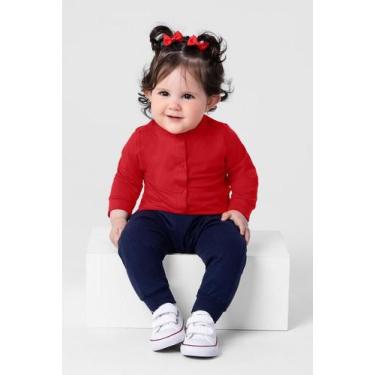 Imagem de Casaco bebê unissex de cotton Brandili Baby Vermelho, P, Vermelho