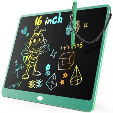 Imagem de KOKODI Tablet LCD para escrita, mesa de desenho colorida para crianças de 40 cm, blocos de desenho eletrônicos reutilizáveis apagáveis, brinquedo educativo e de aprendizagem para meninos e meninas de