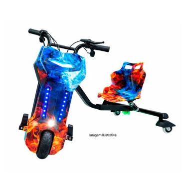 Imagem de Triciclo Elétrico Drift 350w Bluetooth 3 Velocidades Único com Amortec