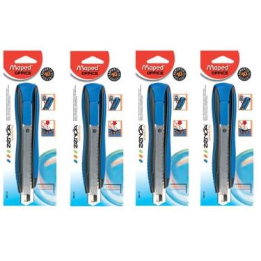 Imagem de Estilete largo maped zenoa cabo emborrachado ponta metal