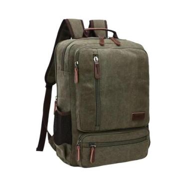 Imagem de Mochila Vintage De Grande Capacidade Em Lona Para Homens, Bolsa De Omb