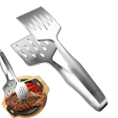 Imagem de Pinças para grelhar | Pinças de metal para churrasco para cozinha - Utensílios de cozinha ergonômicos para festa em casa, churrasco, buffet, servir, restaurante, quintal