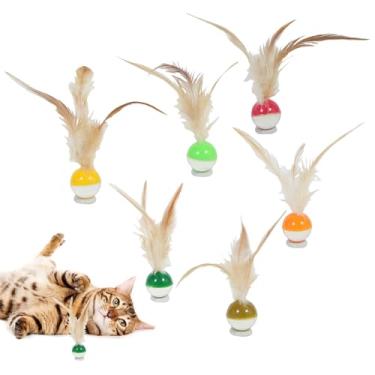 Imagem de Bola de brinquedo para gatos | Brinquedo de enriquecimento de gatos com design de frutas, suprimentos para animais de estimação, atividade de gatinhos para arremesso, caça, mastigar, saltar, buscar em