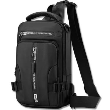 Imagem de Bolsa Transversal Crossbody Média com Tiracolo e Entrada USB - Profess
