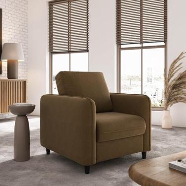 Imagem de Poltrona em Veludo Orquídea CabeCasa MadeiraOriginals - CabeCasa Madei