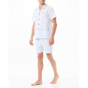 Imagem de Pijama Xadrez Aberto - Lohe, Azul, M