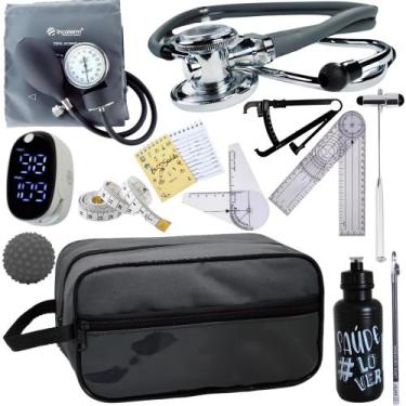 Imagem de Kit Fisioterapia Maleta Goniometro Martelo Buck Completo - Love Saude,