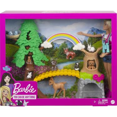 Cenário e Casinha - Madeira - Barbie - Pet Vet - Xalingo