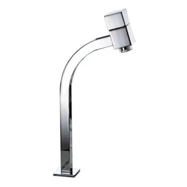 Imagem de Torneira Lavatório Alta Quadrada Longa 1/4 De Volta Cromada - Bruno Ac