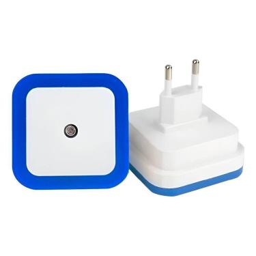 Imagem de Luz Led Noturna Sensor Iluminação Automática Emergência azul