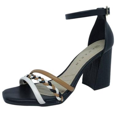 Imagem de Sandália Feminino Salto Bloco Elegante Conforto Ramarim