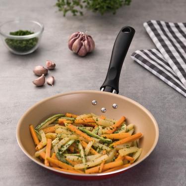 Imagem de Frigideira Antiaderente Tramontina Turim Vermelha 22cm