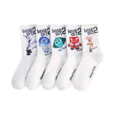 Imagem de Meias Esportivas Femininas Fofas E Confortáveis Com Estampa De Desenho