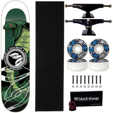 Imagem de Skate Cisco Marfim 8.0 Montado Cobra Profissional Roda Next-Masculino