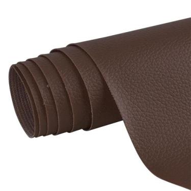 Imagem de Adesivo Marrom Escuro Couro Envelopamento Cozinha Moveis - Open Star, 