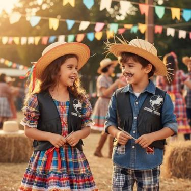 Imagem de Colete Country Infantil Festa Junina - Magedu, M