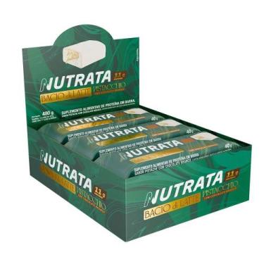 Imagem de Barra de Proteína Bacio Di Latte Pistache com Choc Branco CX/12 Unidad