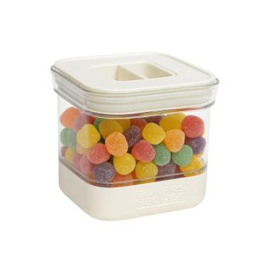 Imagem de Pote Hermético Porta Mantimentos Tampa Cozinha 400ml Branco