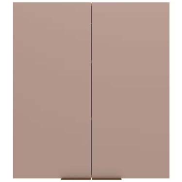 Imagem de Armário Cristal 2 Portas com Design Compacto para Cozinha Ou Área de Serviço Mel Nude