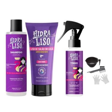 Imagem de Kit Hidraliso Progressiva 200ml + Tonico Capilar + Shampoo