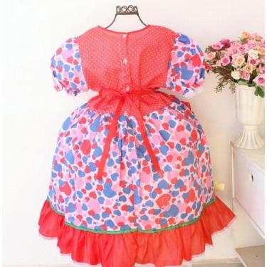 Imagem de Vestido Junino Festa Junina Caipira Infantil Promoção - Yasmin Import 