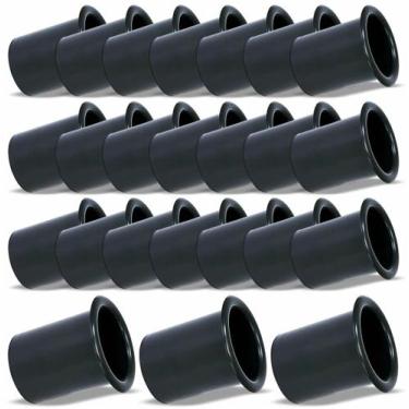 Imagem de Kit 24 Aeroduto Para Caixa Acústica Som Automotivo 4 pol Fiamon Preto