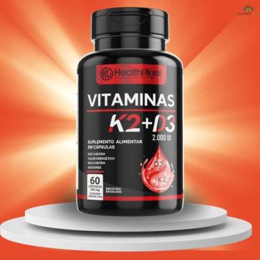 Imagem de Vitamina K2 - Menaquinona - 7 - Vitamina D3 - Colecalciferol - MarketV